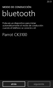 Modo de Conducción en Windows Phone 8