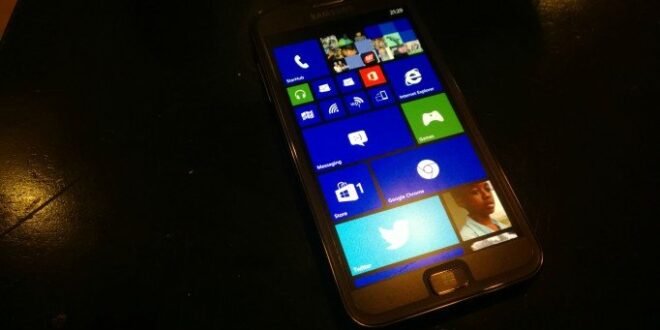 Samsung Ativ S con tres columnas de Tiles para terminales con Interop Unlock