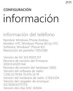 HTC 8X recibe la actualización Windows Phone 8 Update 3 (GDR3)