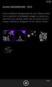 Glance Background nueva aplicación para la gama Lumia