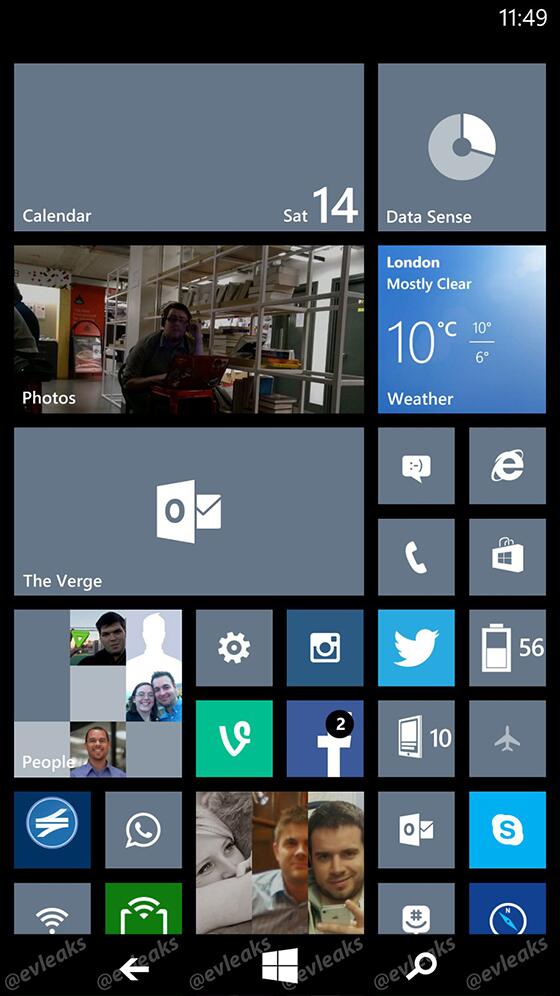 Filtrada imagen de Windows Phone 8.1, con nuevos botones "virtuales"