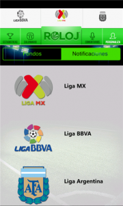 Roloj una curiosa aplicación para seguir el fútbol de España, México y Argentina