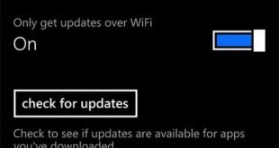 Captura de pantalla muestra actualizaciones automáticas en Windows Phone 8.1