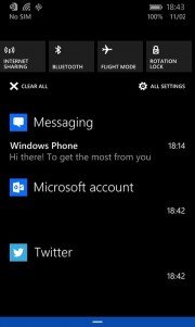 Captura de pantalla muestra actualizaciones automáticas en Windows Phone 8.1