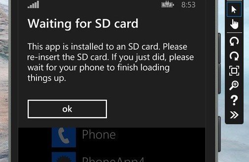 Instalación de aplicaciones en la Sd Card con WP8.1