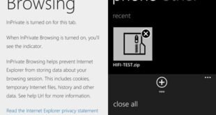 IE 11 muestra navegación privada y más funciones con Windows Phone 8.1