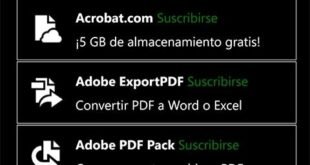 Adobe Reader "Mi cuenta"