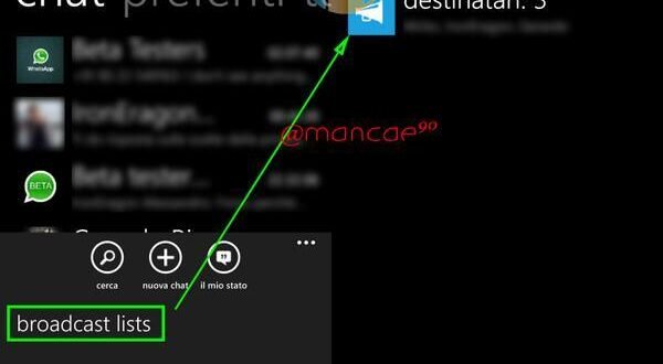 Nueva filtración de WhatsApp Beta muestra lista de difusiones