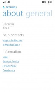 Twitter beta para Windows Phone 8.1 - sincronización contactos