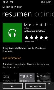 Recupera el Hub de Música de Windows Phone 8 para WP8.1