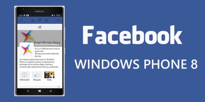 Facebook para WIndows Phone 8