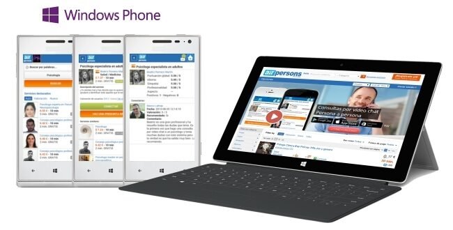 Psicólogo Online AirPersons ya está disponible para Windows Phone