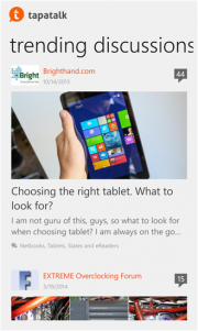 Tapatalk para Windows Phone completamente remodelada y con nuevas funciones