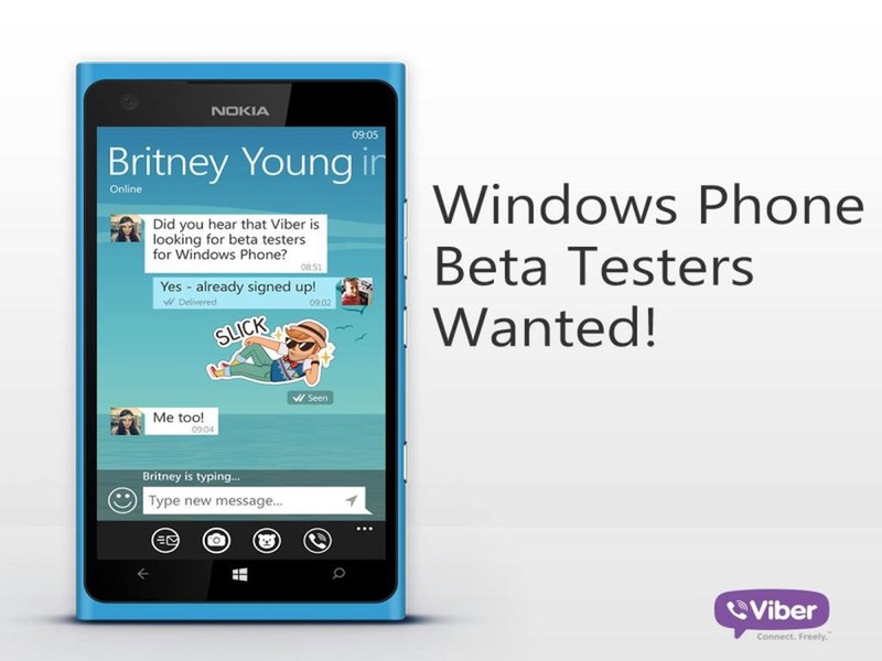 Viber beta testers Windows Phone