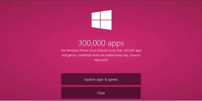 Sigue el crecimiento en la tienda de Windows Phone