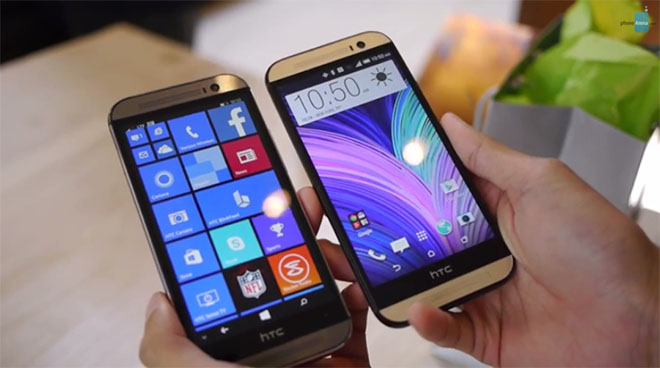 HTC One M8 Android vs HTC One for Windows