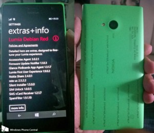 Nokia Lumia 730 con Lumia Debian Red
