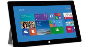 Otro enfoque del Surface 2 con el kickstand en 22,5º