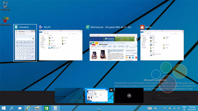 escritorios virtuales en Windows 9