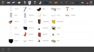 Primera imagen de los objetos en Live Interior 3D Pro