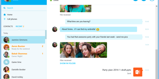 Skype presenta su nueva preview desktop para Windows