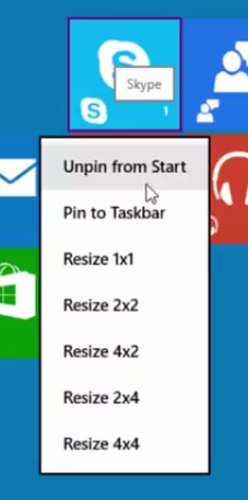 Windows 10 Tiles