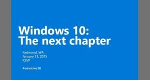 Microsoft anuncia un evento sobre Windows 10 para el 21 de Enero