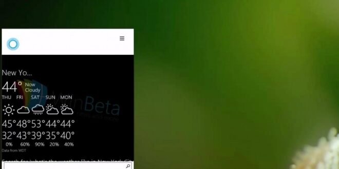 Cortana se muestra en Windows 10 Technical Preview