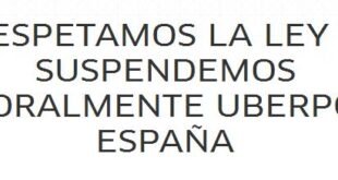 Uber echa el cierre temporal en España