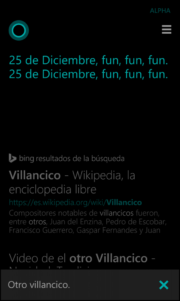 Cortana sigue aprendiendo Español y se prepara para la Navidad