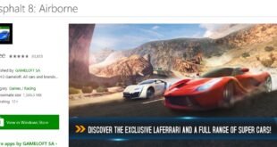 Asphalt 8: Airborne ya es juego Xbox en Windows 8.1