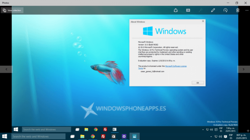 Windows 10 Fotos