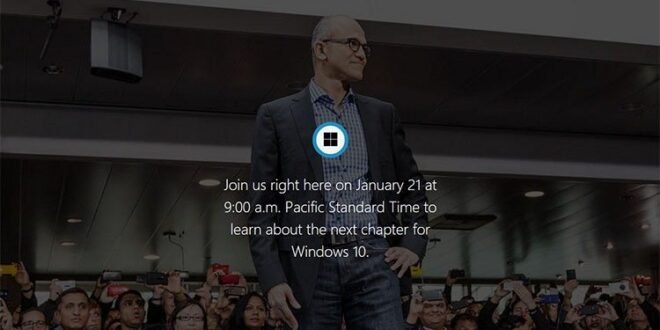 Microsoft nos dice donde ver el streaming de su evento el 21 de Enero sobre Windows 10