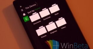 Primer vistazo al Explorador de Archivos de Windows 10 para móviles