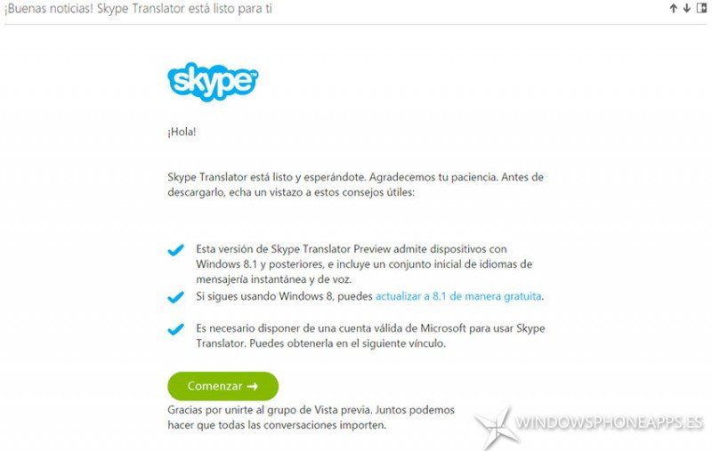 Skype translator
