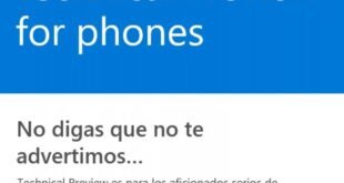 Cambios en la web de Windows 10 TP para móviles, "No digas que no te advertimos…"