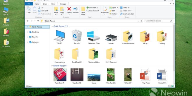 Nuevos iconos para Windows 10 se dejan ver