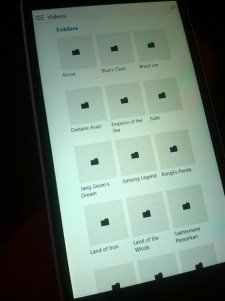 Posibles imágenes de las aplicaciones de vídeo y música beta para Windos 10 móvil filtradas