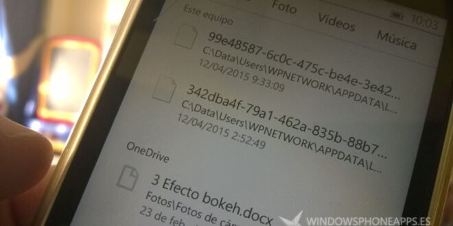 Puedes acceder al sistema de archivos de Windows 10 para móviles