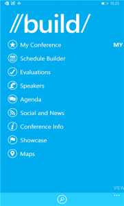 La App oficial de la Build 2015 de Microsoft ya disponible para Windows Phone