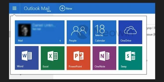 Mas cambios en el menú Web de Outlook con el añadido de Sway