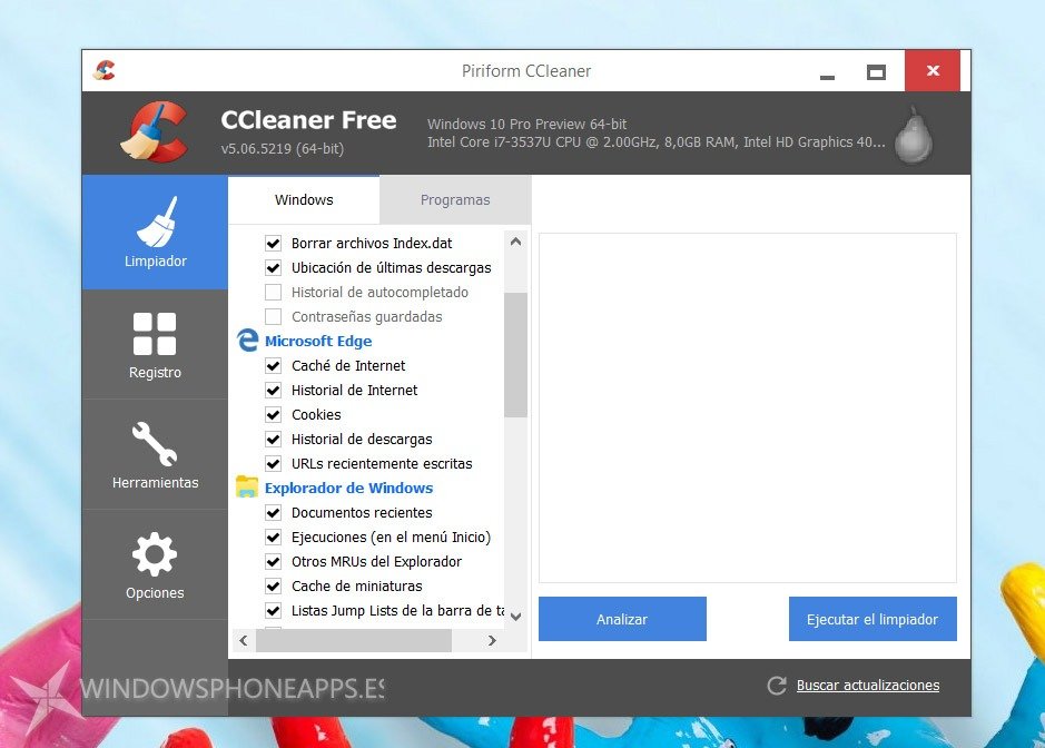 Ccleaner Ya Soporta Microsoft Edge El Navegador De Windows 10 2160