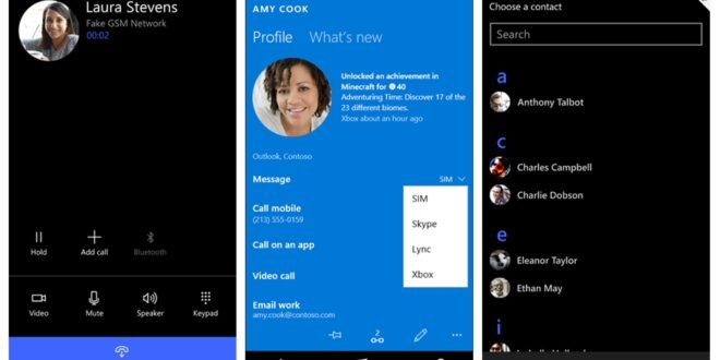 Nuevas funcionalidades llegarán al apartado Contactos con Windows 10