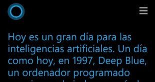 Cortana nos cuenta algo sobre el día de hoy, prueba ¿Qué pasa Cortana?