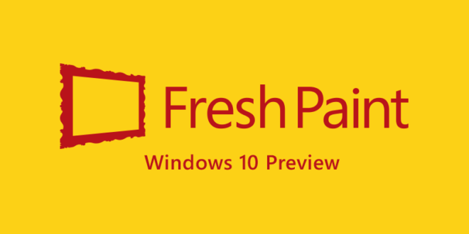 Microsoft lanza Fresh Paint Preview para Windows 10