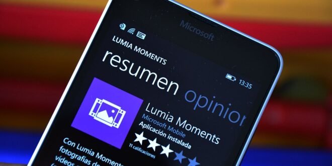 Lumia Moments y Datos de movimiento reciben nuevas actualizaciones