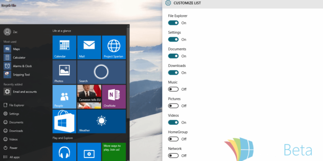 menu de inicio build 10125