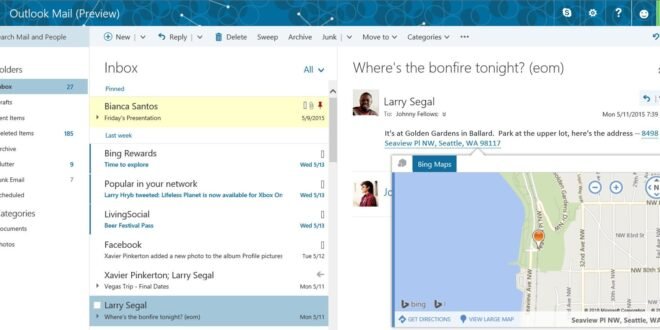 Outlook.com se actualiza con nuevas funciones y muchas mejoras