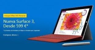 Surface 3 ya disponible en la Microsoft Store en España