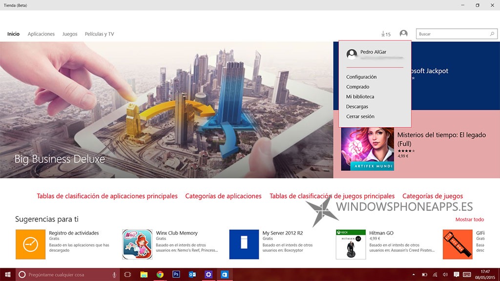 La Tienda Beta de Windows 10 recibe Mi Biblioteca, Actualizaciones automáticas y más, te mostramos como actualizar
